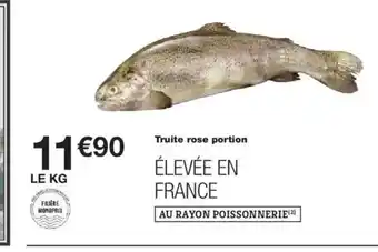 Monoprix Truite rose portion offre