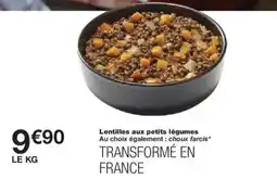 Monoprix Lentilles aux petits légumes offre