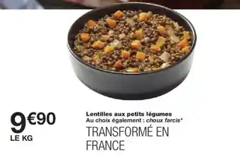 Monoprix Lentilles aux petits légumes offre