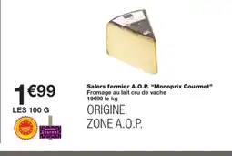Monoprix MONOPRIX GOURMET Salers fermier A.O.P. offre