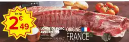 Carrefour Market Longe de porc avec os offre
