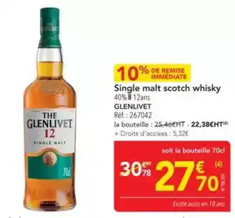 METRO Scotch - single malt scotch whisky offre