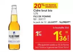 METRO Brut - cidre bio offre