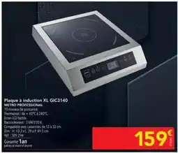 METRO Metro - plaque à induction xl gic3140 offre