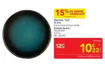 METRO In situ - gamme iris in 5ftu offre