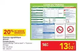 METRO Bequet - gamme signalétique offre