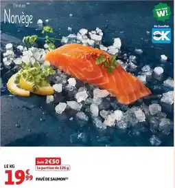 Auchan Supermarché Pavé de saumon offre