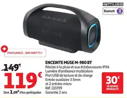 Auchan MUSE Enceinte m-980 bt offre