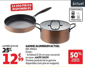 Auchan ACTUEL Gamme aluminium offre