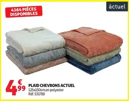 Auchan ACTUEL Plaid chevrons offre
