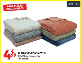 Auchan ACTUEL Plaid chevrons offre