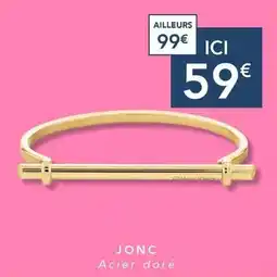 Trésor Bijoux Acier doré offre