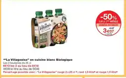 Monoprix LA VILLAGEOISE en cuisine blnac Biologique offre