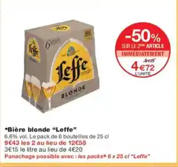 Monoprix LEFFE Bière blonde offre