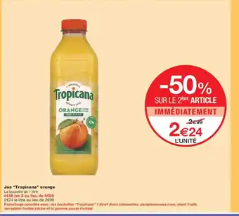 Monoprix TROPICANA Jus orange offre
