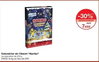 Monoprix HARIBO Calendrier de l'Avent offre