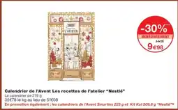 Monoprix NESTLÉ Calendrier de l'Avent Les recettes de l'atelier offre