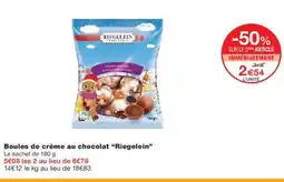 Monoprix RIEGELEIN Boules de crème au chocolat offre