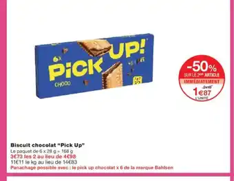 Monoprix PICK UP Biscuit chocolat offre