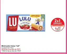 Monoprix LU Miniroulés fraise offre