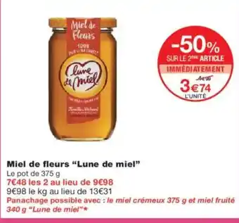 Monoprix LUNE DE MIEL Miel de fleurs offre
