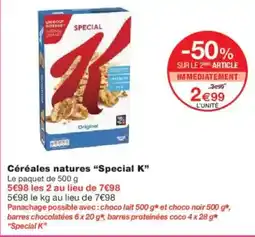 Monoprix SPECIAL K Céréales natures offre
