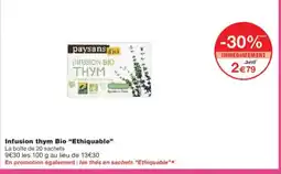 Monoprix ETHIQUABLE Infusion thym Bio offre