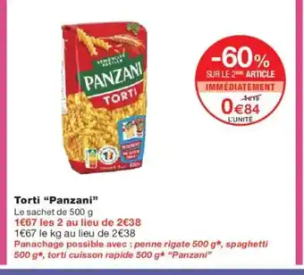Monoprix PANZANI Torti offre