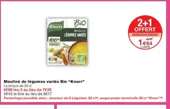 Monoprix KNORR Mouliné de légumes variés Bio offre