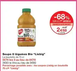 Monoprix LIEBIG Soupe 6 légumes Bio offre