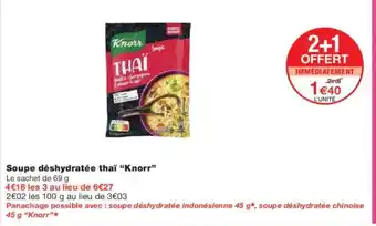 Monoprix KNORR Soupe déshydratée thaï offre