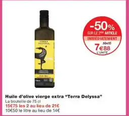 Monoprix TERRA DELYSSA Huile d'olive vierge extra offre