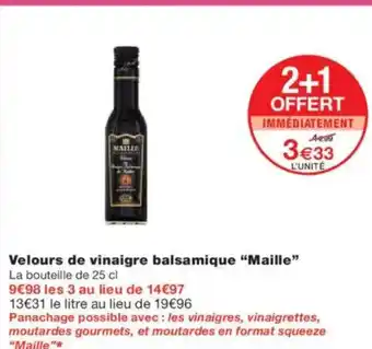Monoprix MALLE Velours de vinaigre balsamique offre