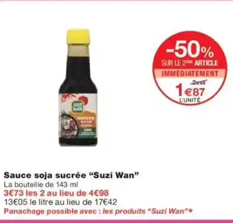 Monoprix SUZI WAN Sauce soja sucrée offre