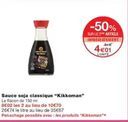 Monoprix KIKKOMAN Sauce soja classique offre