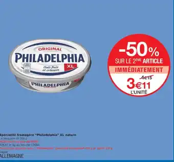 Monoprix PHILADELPHIA Spécialité fromagère XL nature offre