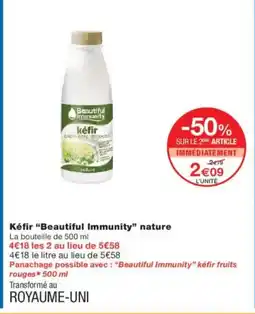 Monoprix BEAUTIFUL IMMUNITY Kéfir nature offre