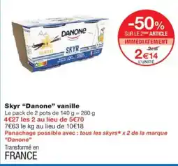 Monoprix DANONE Skyr vanille offre