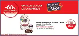 Monoprix CHARLES & ALICE Pot de crème glacée coco & stracciatella offre