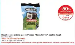 Monoprix BEN & JERRY'S Bouchées de crème glacée Peaces cookie dough offre