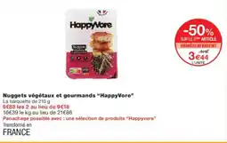 Monoprix HAPPYVORE Nuggets végétaux et gourmands offre