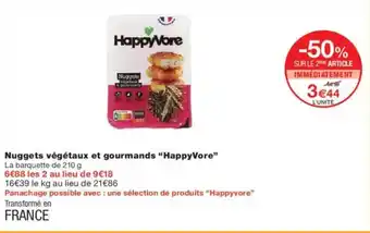 Monoprix HAPPYVORE Nuggets végétaux et gourmands offre