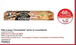 Monoprix CROUSTIPATE Pâte à pizza aérée et croustillante offre