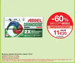 Monoprix ARIEL Lessive capsules Grandiose original offre