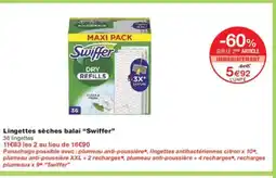 Monoprix SWIFFER Lingettes sèches balai offre