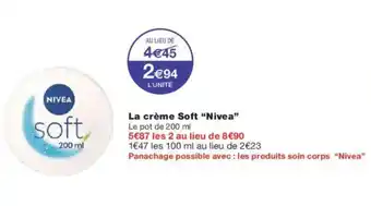 Monoprix NIVEA La crème Soft offre