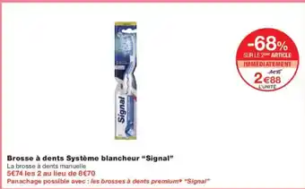 Monoprix SIGNAL Brosse à dents Système blancheur offre