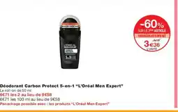 Monoprix L'OREAL MEN EXPERT Déodorant Carbon Protect 5-en-1 offre