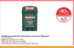 Monoprix MENNEN Déodorant stick 24 h anti-traces ice fresh offre
