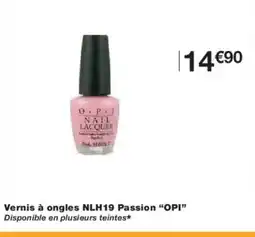 Monoprix OPI Vernis à ongles NLH19 Passion offre